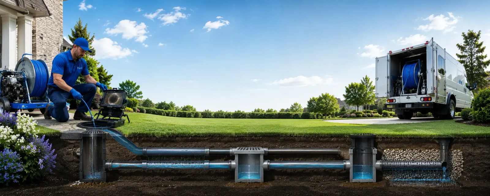 Outdoor drain cleaning information for Kinde, MI